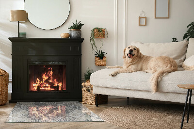 Rechteckige Funkenschutzplatte Glas Anordnung der Mosaikdekorationen