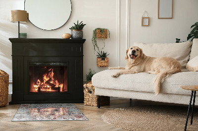 Rechteckige Funkenschutzplatte Glas Mosaikmuster in Fliesen
