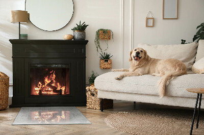 Rechteckige Glasbodenplatte für Ofen Rohbetonstruktur