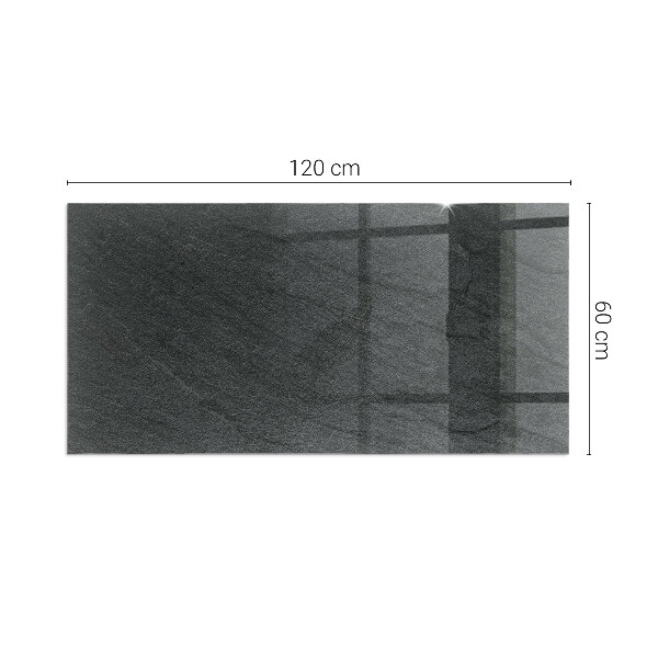 Rechteckige Funkenschutzplatte Glas Steinstrukturmuster