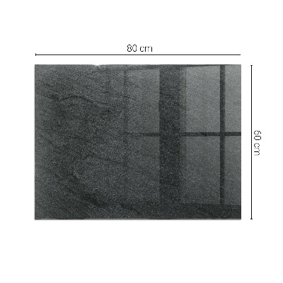 Rechteckige Funkenschutzplatte Glas Steinstrukturmuster