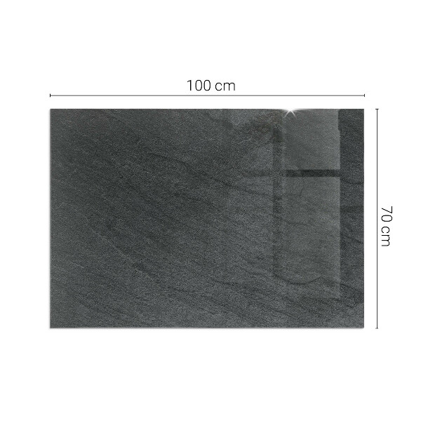 Rechteckige Funkenschutzplatte Glas Steinstrukturmuster