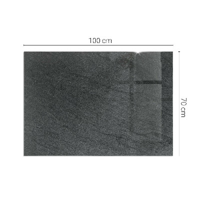 Rechteckige Funkenschutzplatte Glas Steinstrukturmuster