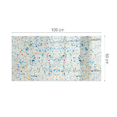 Rechteckige Funkenschutzplatte Glas Abstraktes Texturmotiv