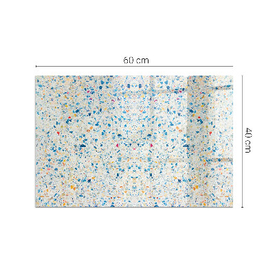 Rechteckige Funkenschutzplatte Glas Abstraktes Texturmotiv