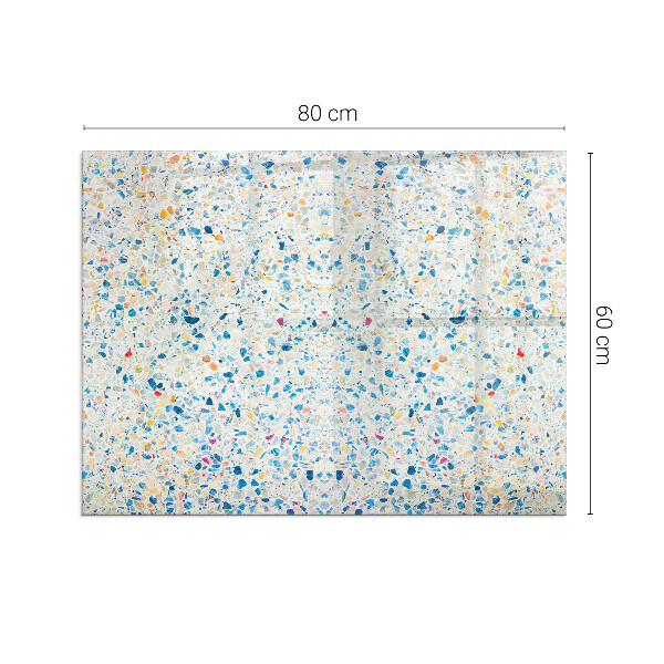 Rechteckige Funkenschutzplatte Glas Abstraktes Texturmotiv