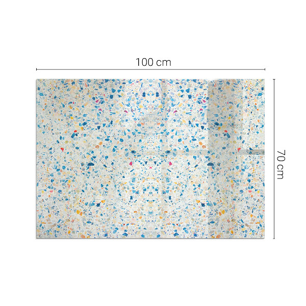 Rechteckige Funkenschutzplatte Glas Abstraktes Texturmotiv