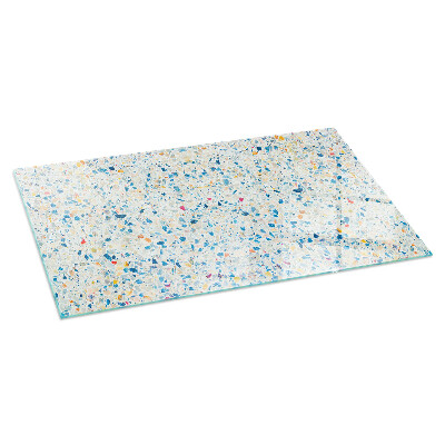 Rechteckige Funkenschutzplatte Glas Abstraktes Texturmotiv