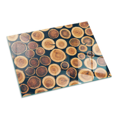 Rechteckige Funkenschutzplatte Glas Schachtel mit Holzrahmen