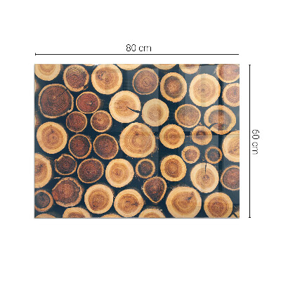 Rechteckige Funkenschutzplatte Glas Schachtel mit Holzrahmen