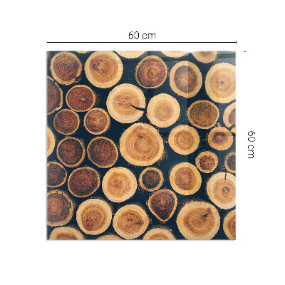 Rechteckige Funkenschutzplatte Glas Schachtel mit Holzrahmen