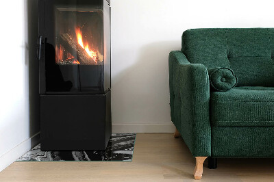 Rechteckige Glasbodenplatte für Ofen Abstrakte wellenförmige und lineare Muster