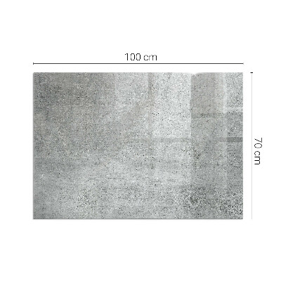 Rechteckige Glasplatte für Kaminofen Sichtbeton im minimalistischen Stil