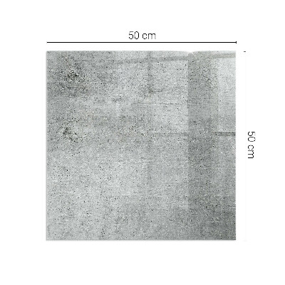Rechteckige Glasplatte für Kaminofen Sichtbeton im minimalistischen Stil