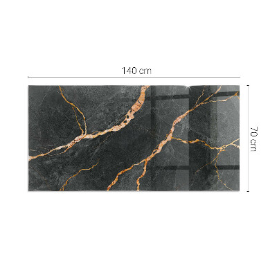 Rechteckige Glasbodenplatte für Ofen Marmoroptik mit feiner Maserung
