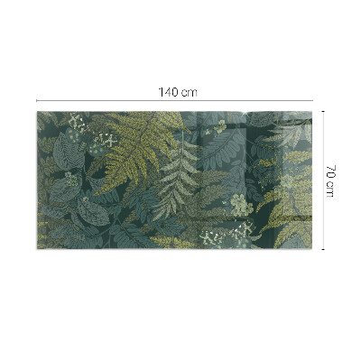 Rechteckige Funkenschutzplatte Glas Pflanzenmuster mit Schmetterlingen