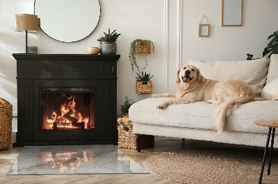 Rechteckige Glasbodenplatte für Ofen Stein-inspiriertes Muster