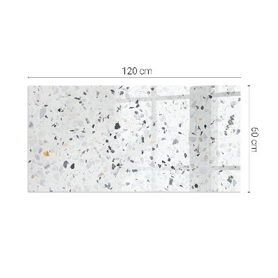 Rechteckige Glasbodenplatte für Ofen Steinmuster mit kleinen Akzenten