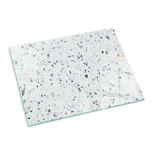 Rechteckige Glasbodenplatte für Ofen Steinmuster mit kleinen Akzenten