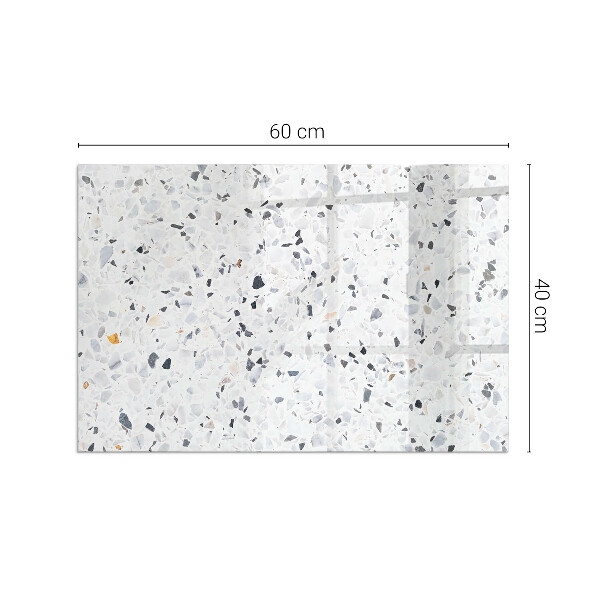 Rechteckige Glasbodenplatte für Ofen Steinmuster mit kleinen Akzenten
