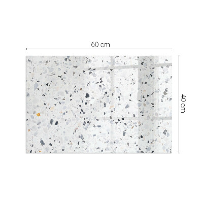 Rechteckige Glasbodenplatte für Ofen Steinmuster mit kleinen Akzenten