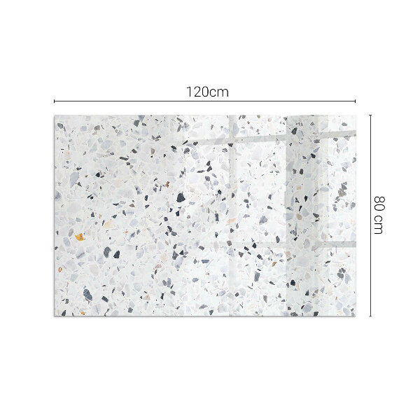 Rechteckige Glasbodenplatte für Ofen Steinmuster mit kleinen Akzenten