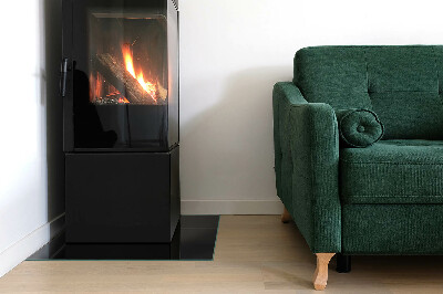 Rechteckige Glasbodenplatte für Ofen Farbe: Schwarz