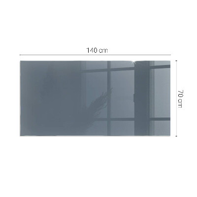 Rechteckige Funkenschutzplatte Glas Farbe: Dunkelblau