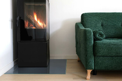 Rechteckige Funkenschutzplatte Glas Farbe: Dunkelblau