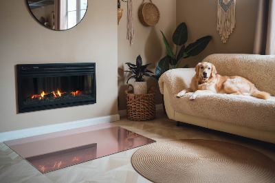 Rechteckige Glasbodenplatte für Ofen Farbe Rosa