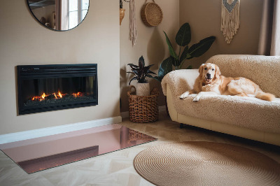 Rechteckige Glasbodenplatte für Ofen Farbe Rosa