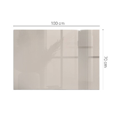 Rechteckige Glasplatte für Kaminofen Farbe Hellbraun