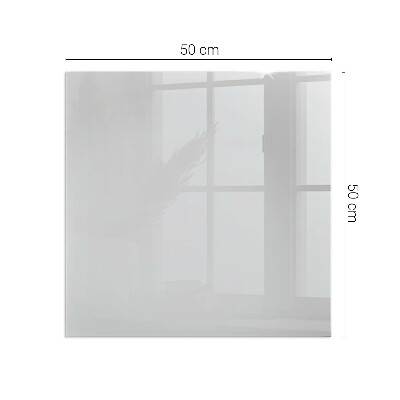 Rechteckige Funkenschutzplatte Glas Farbe Grau