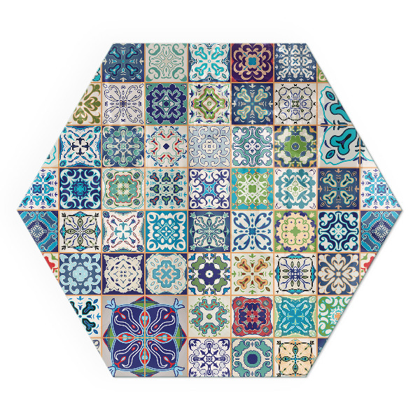 Sechseckige Glasplatte für Öfen Mosaik-Dekorationsmuster