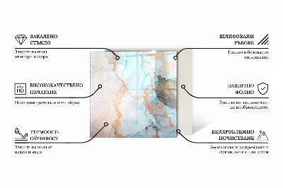 Sechseckige Funkenschutzplatte aus Glas Farbe Graugrün