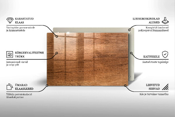 Grabkerze Untersetzer Holzstruktur