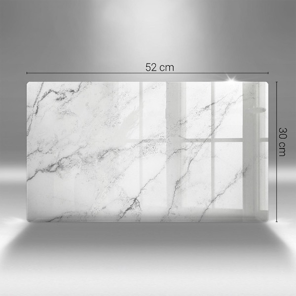 Glasunterlage für Grabkerzen Elegante Marmorstruktur