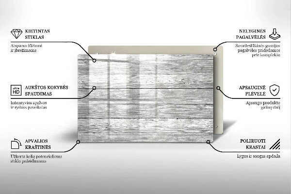 Glasunterlage für Grabkerzen Alte Holzbretter