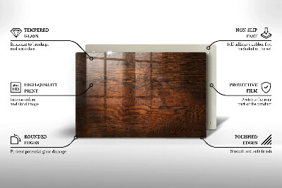 Grabkerze Untersetzer Dunkles Holzbrett