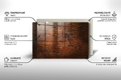 Grabkerze Untersetzer Dunkles Holzbrett