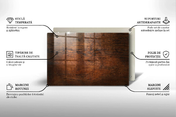 Grabkerze Untersetzer Dunkles Holzbrett