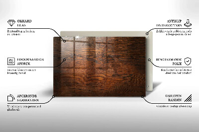 Grabkerze Untersetzer Dunkles Holzbrett