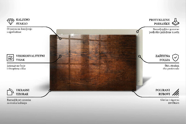 Grabkerze Untersetzer Dunkles Holzbrett