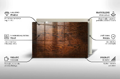 Grabkerze Untersetzer Dunkles Holzbrett