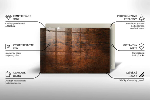 Grabkerze Untersetzer Dunkles Holzbrett