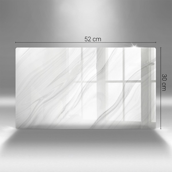 Glasunterlage für Grabkerzen Zarter Marmor