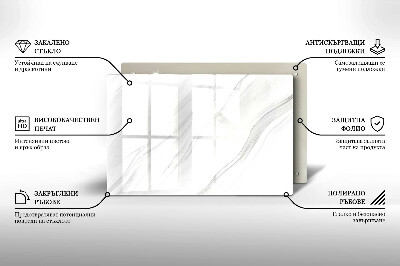 Glasunterlage für Grabkerzen Zarter Marmor