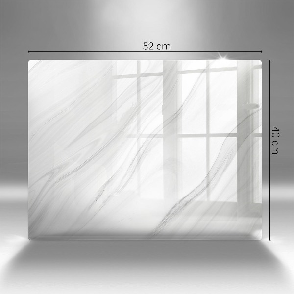 Glasunterlage für Grabkerzen Zarter Marmor