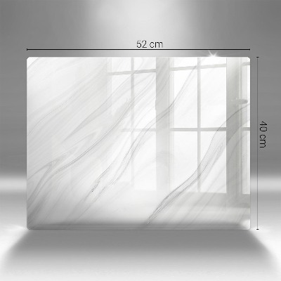 Glasunterlage für Grabkerzen Zarter Marmor