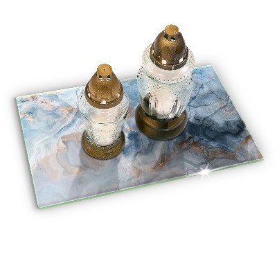 Grabkerze Untersetzer Marmorstruktur